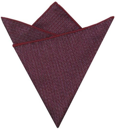 Men's Suit Pocket Square with Small Floral Pattern Business Retro Suit Chestnut Shirt Handkerchief