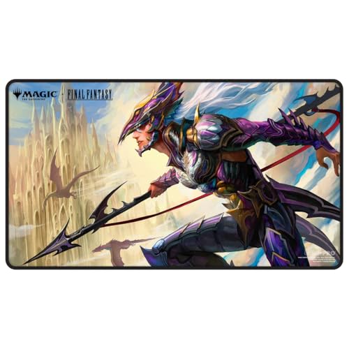 Ultra PRO - Final Fantasy x Universes Beyond Kain Highwind Black Stitched Playmat for Magic: The Gathering | Card Game Playmat, Final Fantasy Collectibles, Desk Mat Mousepad by Ultra Pro - Used condition - US$18.04