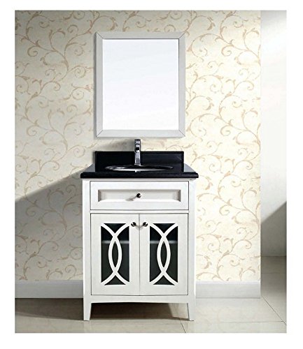 60% Off Discount Dawn AAM2230-01 Solid Wood Frame Mirror, 22 x 30-Inch, Beige White