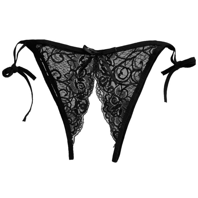 セクシー 総レース フリル 紐パン ランジェリー 大人 透けパンティー
