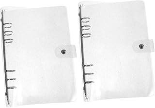 TEHAUX 2Pcs Glitter Folhas Soltas Gabinetes Capa De Caderno Capa De Fichário De Diário Capa De Fichário De Folhas Soltas Mini Malotes De Fichário Diário De Viagem Capa De Bloco De Notas