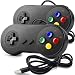 2 Pack iNNEXT SNES Retro USB Controller Gamepad Joystick, USB PC Super Classic Controller Joypad Gamestick for Windows PC MAC Linux Raspberry Pi 3 Sega Genesis Higan