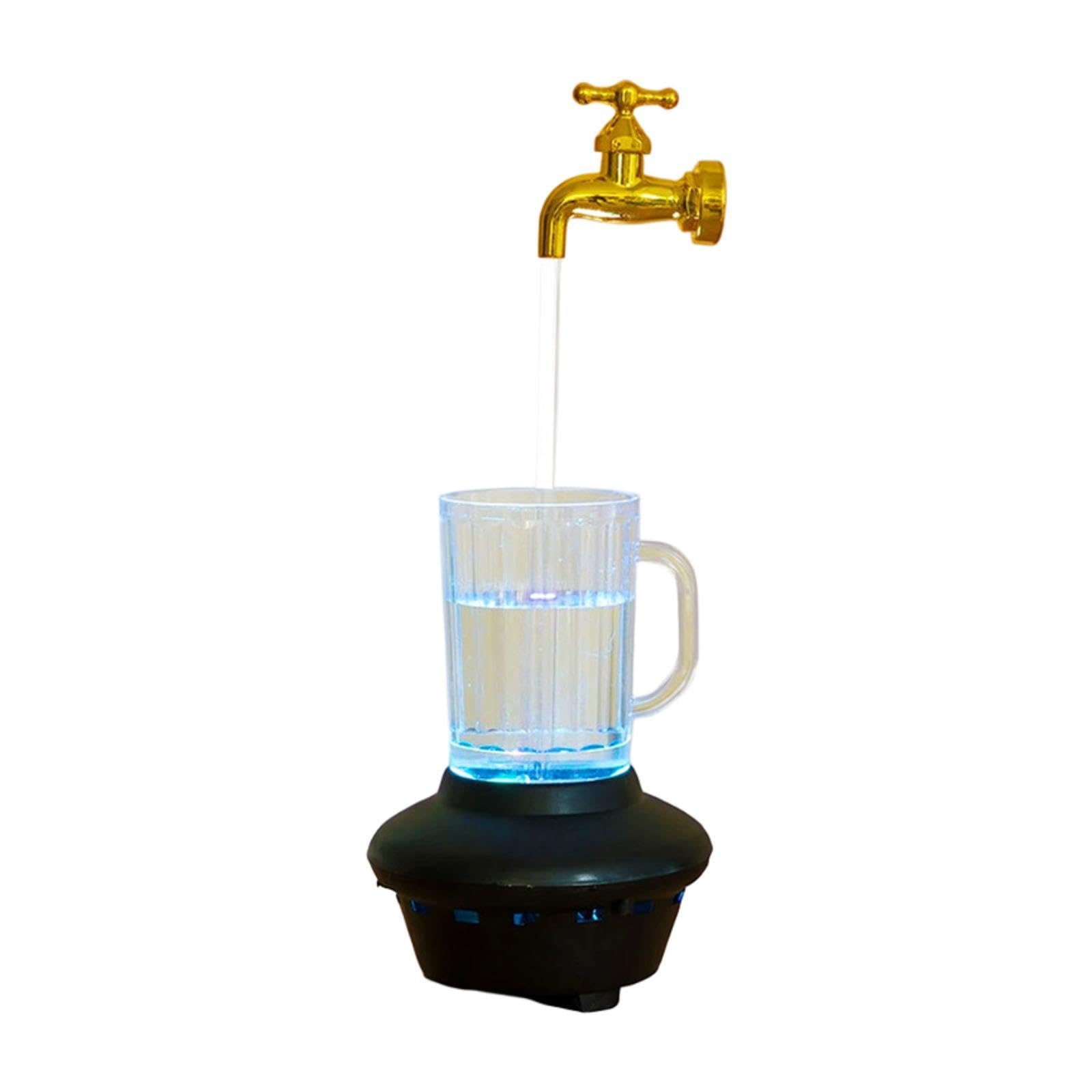Magic Mug Faucet Fountain Height 18.70 inch Art Decor Decorative with Lights Style A-image-34