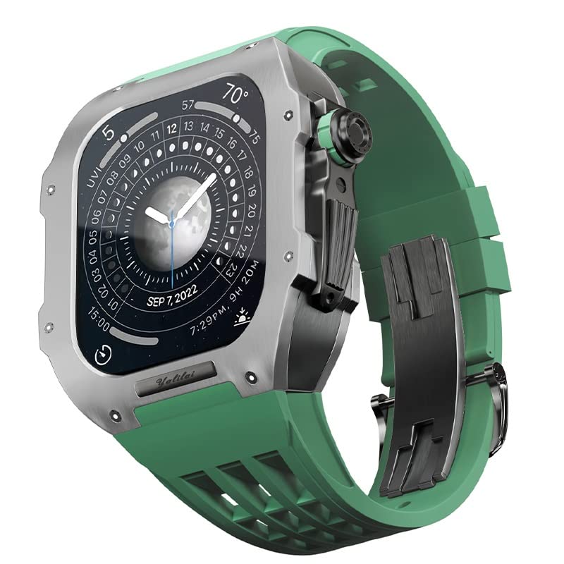 Boîtier de luxe en titane compatible avec iWatch Series 45 mm