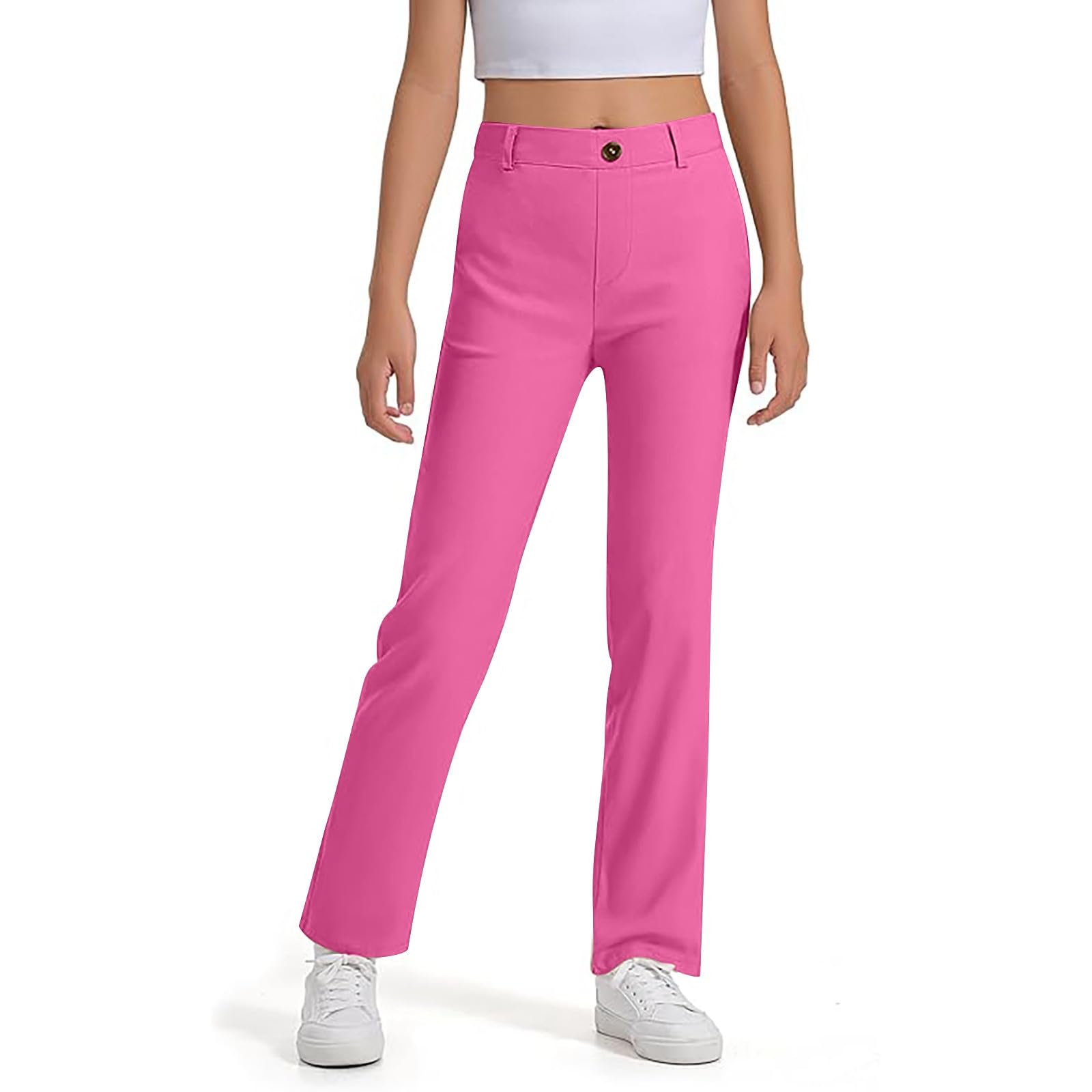 Genérico Pantalones Chandal Niño Pantalones Chinos Elásticos para Niños Uniforme Escolar de Sarga Yonth Diseño Cómodo y Duradero