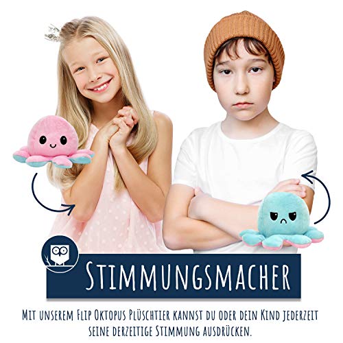 Smartpillow Oktopus Kuscheltier mit doppelseitigem Design