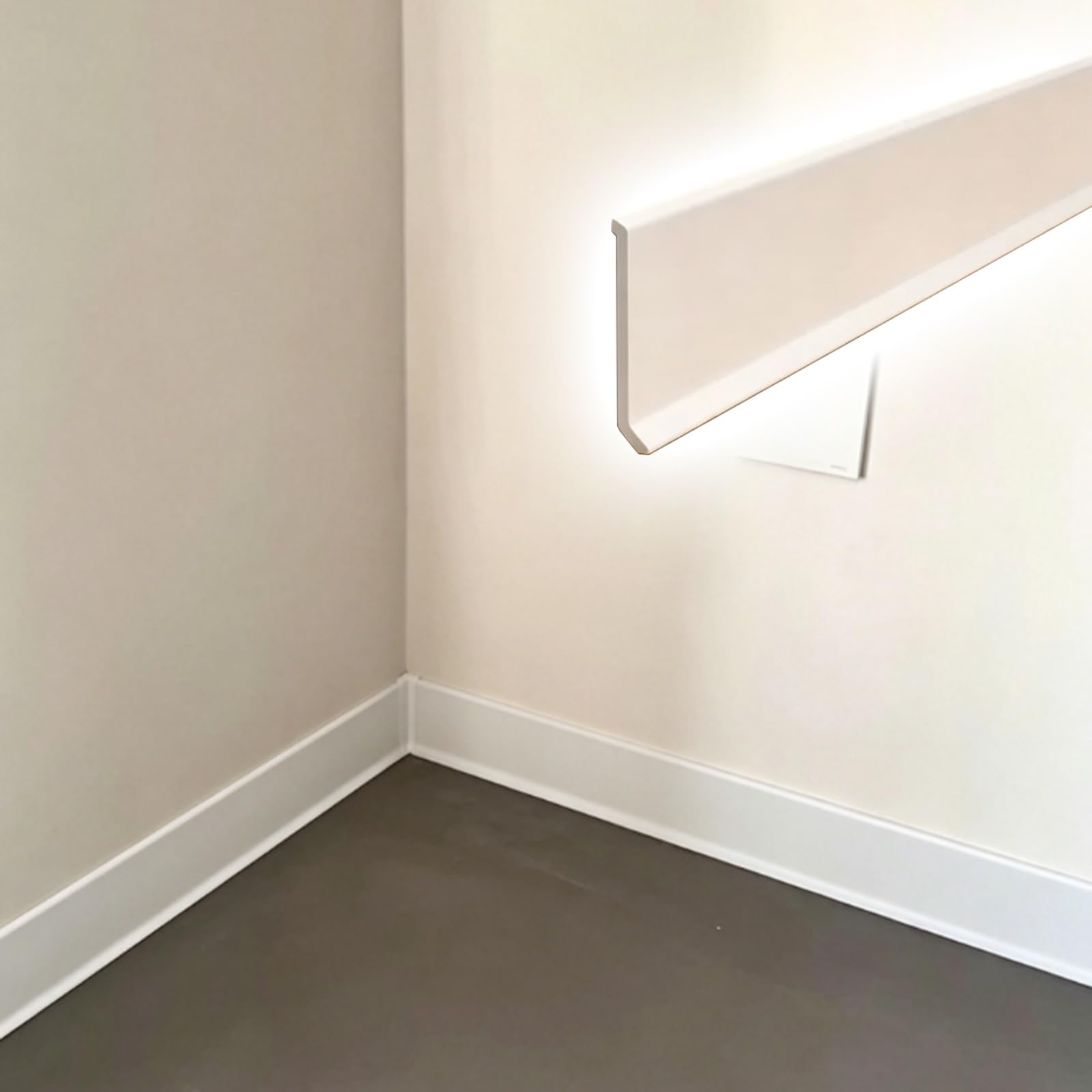 PVC Flexible Baseboard Moulding Trim Skirting Boards Wall Decor