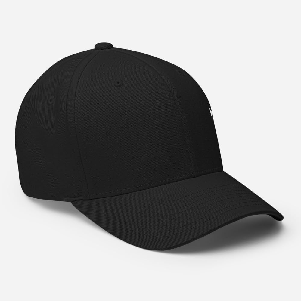 Men's Christian Faith Cross Three Nails Hat - Embroidered Structured Flexfit Cap