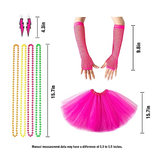 Set Accesorios Glow Party 80s para Niñas miniatura 4