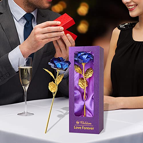 Childom Mothers Day Roses Gifts For Her Mothers, Mom Birthday Gifts, Blue Rose Flower Mom Gift With Gift Box, For Mom From Daughter Son, Roses Gift Idea For Mothers,Women,Her, Wife, Grandma #TOP6