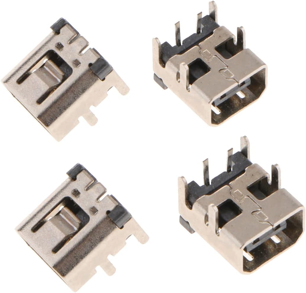 4pcs Power Jack Socket Charging Dock Replacement for Nintendo DSi DSi XL 2DS (4pcs Pack)