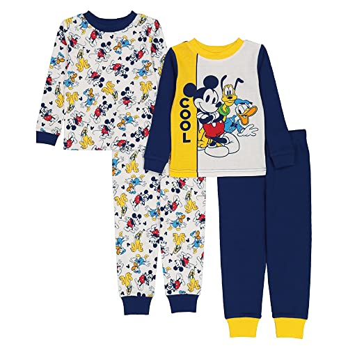 Disney Boys' Mickey Mouse Snug Fit Cotton Pajamas, Cool Gang, 2T #TOP23