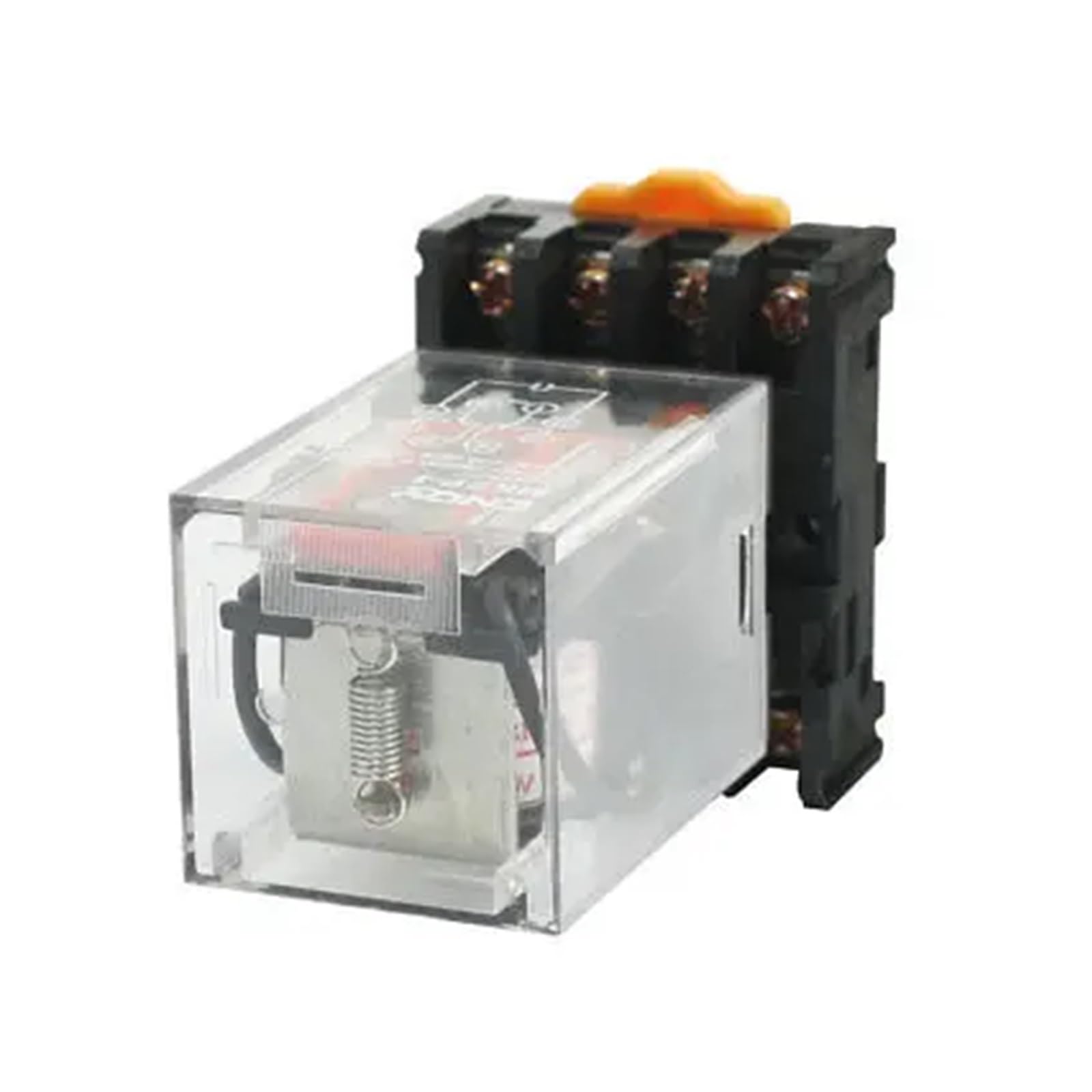 Relé de potencia DPDT de 8 pines con base para instalaciones en cuadros eléctricos 3