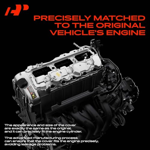 A-Premium Upgraded Aluminum N55 Engine Valve Cover Kit Compatible with 2011-2019 BMW Model - 328i 335i 435i 530i 535i 640i 740i 740Li (xDrive) X3 X5 X6, 3.0L Turbo, Replace # 11127570292 by A-Premium - Used condition - Image 4