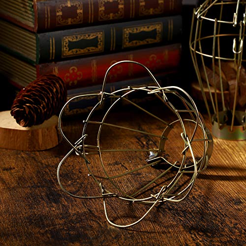 Uonlytech 6Pcs Metal Lamp Bulb Guard Clamp Light Bulb Cage Guard Metal Bulb Guard Lamp Cage Vintage Light Cage Hanging Industrial Lamp Covers Pendant Decor For Home Bar #TOP2
