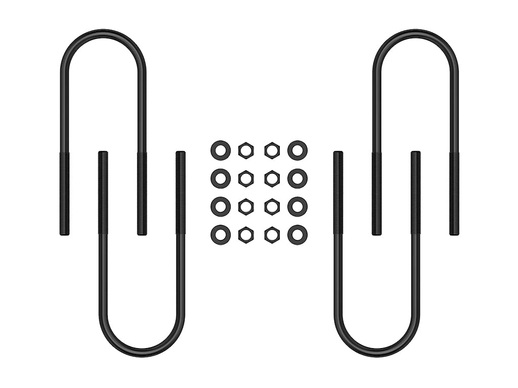ICON Rear 17" U-Bolt Kit, Compatible with 1999-10 FORRD F250/F350 SD Dually, 37022