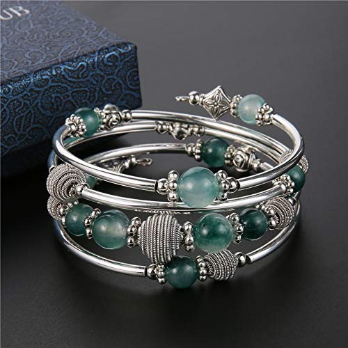 Braccialetto chakra con perline turchesi