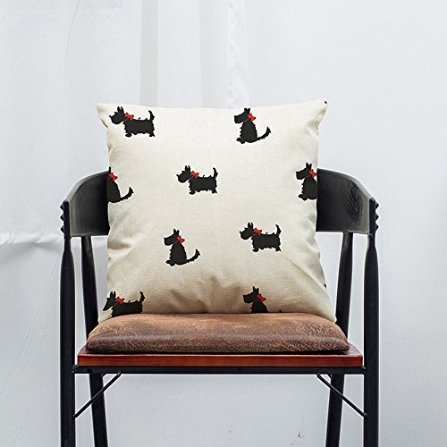 Tunkence Throw Pillow Covers Vintage Dog Cotton Case Sofa Waist Throw Cushion Cover Home Car Decor For Sofa Couch Home, 18X18Inch #TOP4