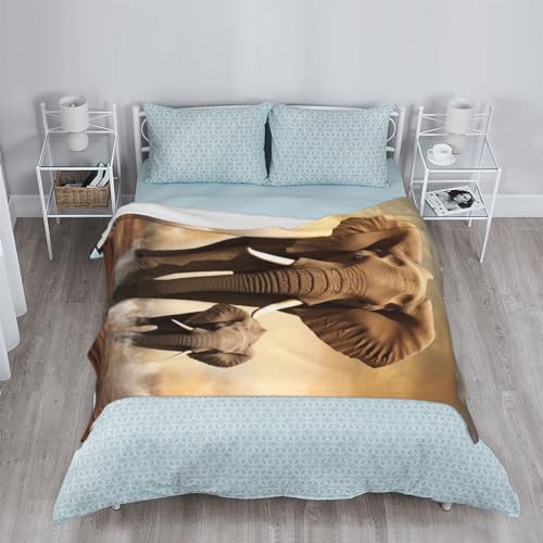 Couverture en flanelle motif éléphant idée cadeau douce naissance - 8