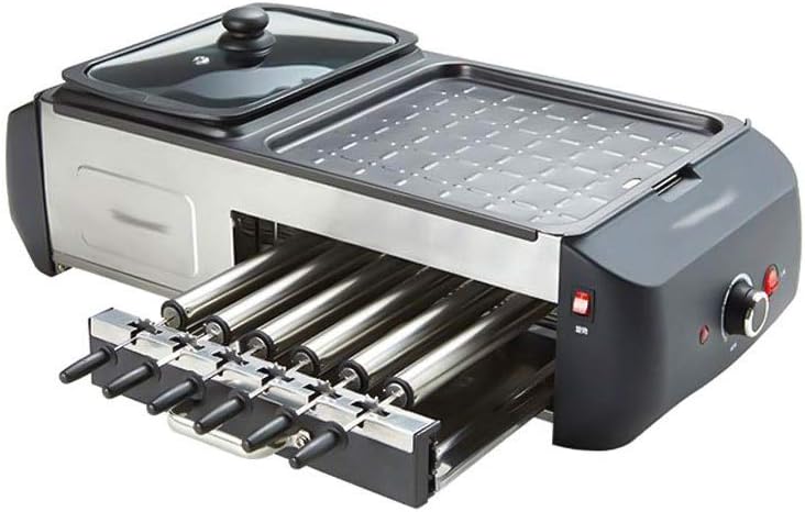 Multifunctional Electric Griddle Hot Pot Amp; Barbecue Grill All in Machine Household Elecitrc BBQ Furnace