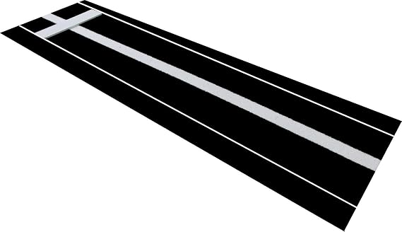 Premium 10 Feet X 3 Feet Baseball or Softball Pitching Training Mat with Permanent 6 Inches x 24 Inches Pitching Rubber