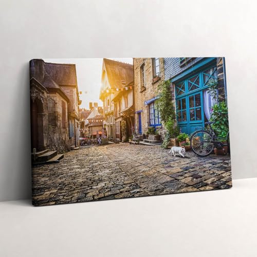 Image imprimée sur toile Rue de la vieille ville pour ambiance voyage salon
