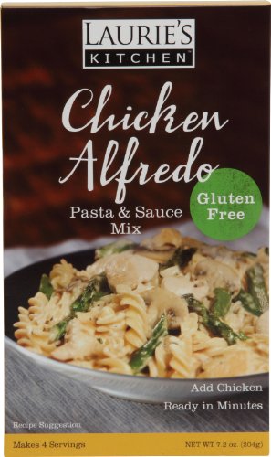 Laurie's Kitchen Pasta Entree Mix Gluten Free, Chicken Alfredo, 7.2 Ounce