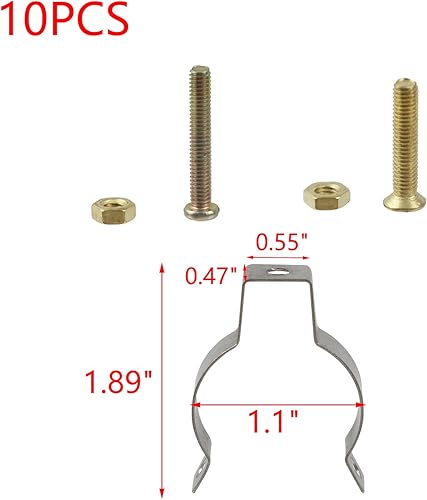 Miniatura 2 de MY MIRONEY Colgador de conducto EMT, abrazadera de tubería de acero inoxidable, accesorios de tubería de conducto rígido, montaje de conducto para