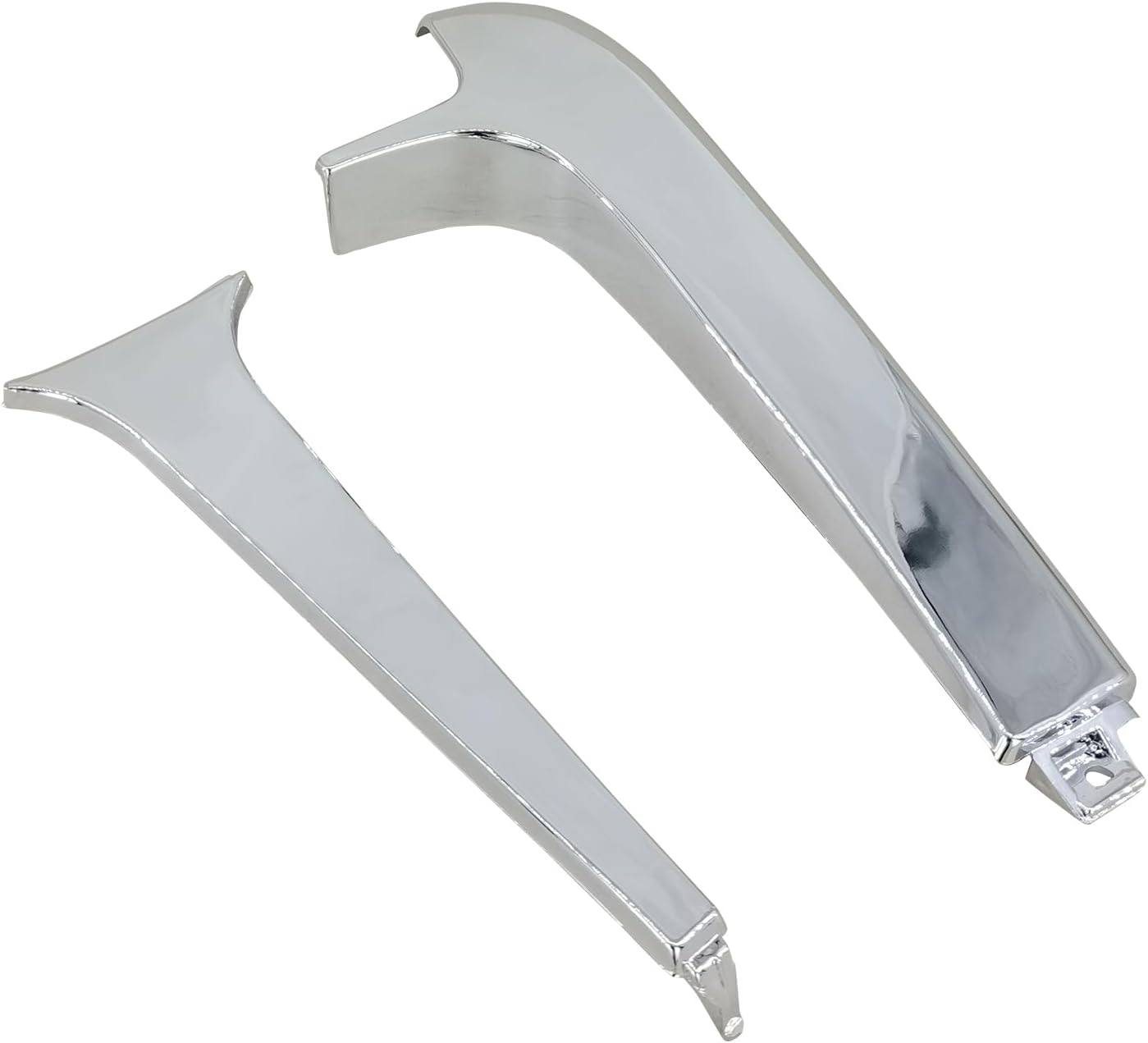 Chrome Plastic Dash Center Trim and Right Hand Vertical Dashboard Trim End Cap Fit for 1997-Up Freightliner Century