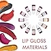 BONNIE CHOICE 12 Colors Liquid Lip Gloss Pigment Set, DIY Lipstick Liquid Pigment for Set Making Lip Gloss, DIY Lip Cosmetic Dye, Edible Coloring Pure Plant for Gloss Base