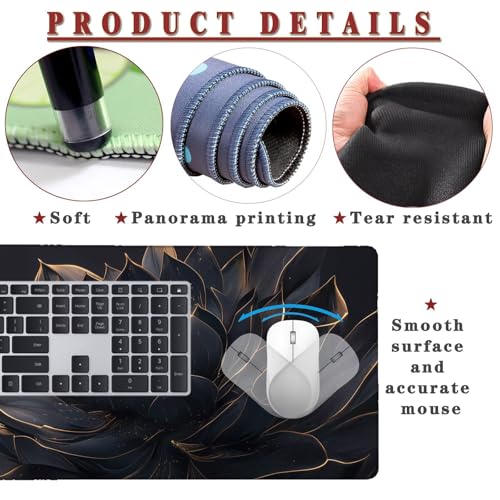 Grand épais mousepad 700x400x4mm de qualité supérieure avec revêtement imperméable