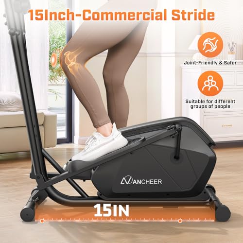 Image of ANCHEER Home Elliptical Machine with Magnetic Resistance&Hand Pulse Sensors