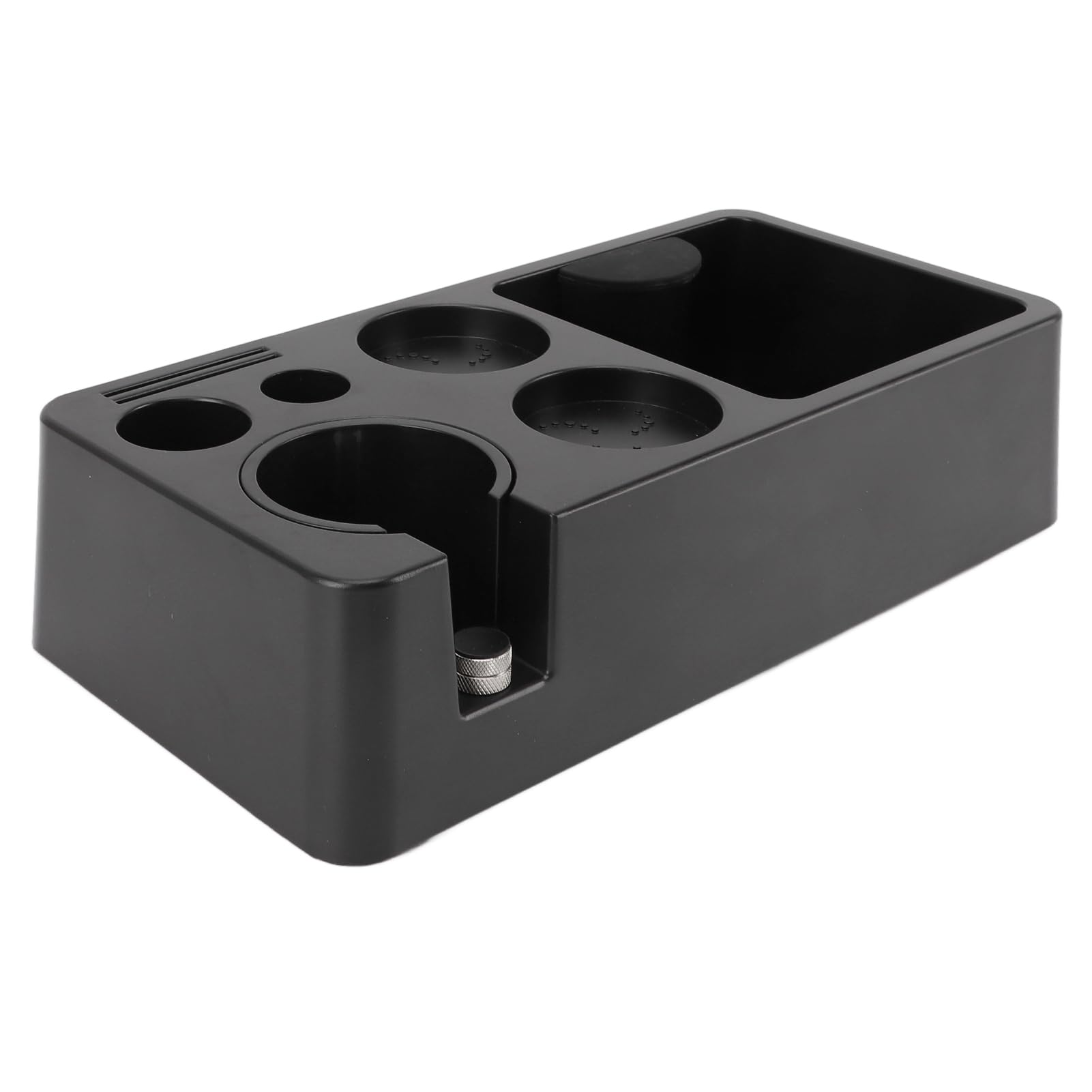 Luqeeg Coffee Tamping Station - Espresso Tamper Holder, Organizer & Portafilter Holder - Multi-Function Wooden Station for Coffee Bar