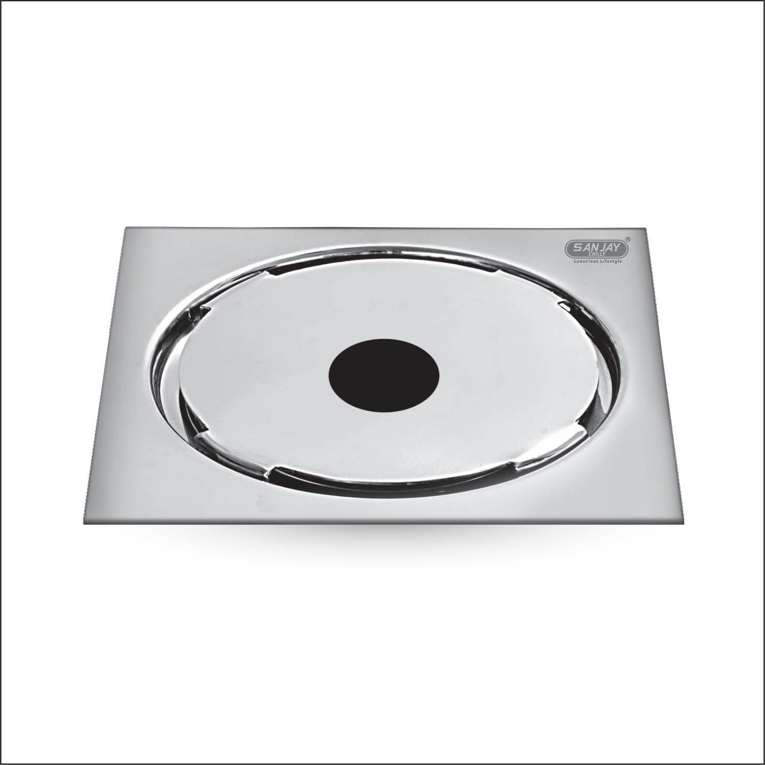 Sanjay Chilly Square Floor Drain with Pipe Hole Kitchen SS 304 Floor Drain Cover Jali Washbasin Sink Bathtub & Toilet Waste Water Drainer for Bathroom (Square German Drain Gypsy 6 x 6 Inch)-image-48