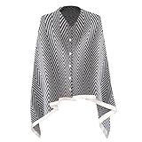 Poncho mit Fransen - Shchal mit Fransen ist nie aus der Mode und ein Muss für den Modegeck. Zeigen Sie Ihr Streben nach Fashion mit unserem gemütlichen klassischen Poncho!