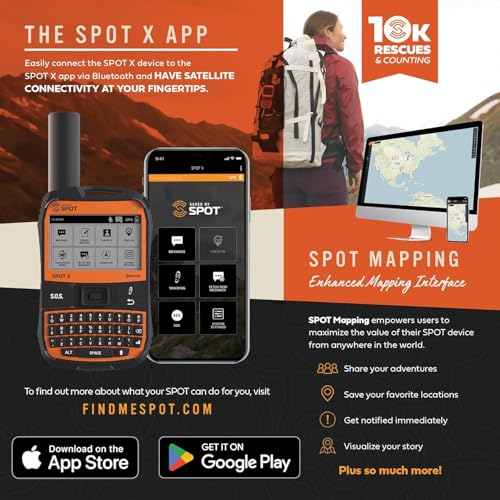 SPOT X 2-Way Satellite Messenger with GPS Tracking | Handheld Device for Hiking, Camping & Lone Workers & Off-Grid Communication | Globalstar Satellite Network | Subscription Required - Image 7