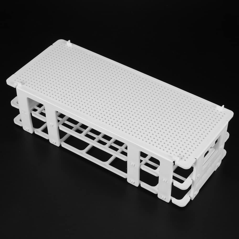 9 Confezioni di Rack plastica, Supporto per Rack per provette da Laboratorio a 21 Fori per provette da 30 mm,