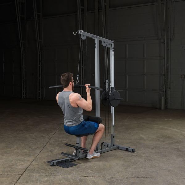 Image of Body-Solid (GLM85B Pro LAT Machine Sculpt a Stronger, Space-Saving and Back Exercise Weight Machine Home Gym Equipment