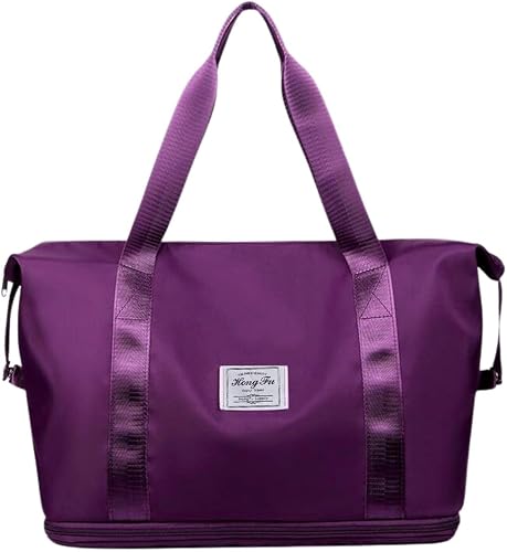 Expandable Travel Weekend - Gym Bag - Plum