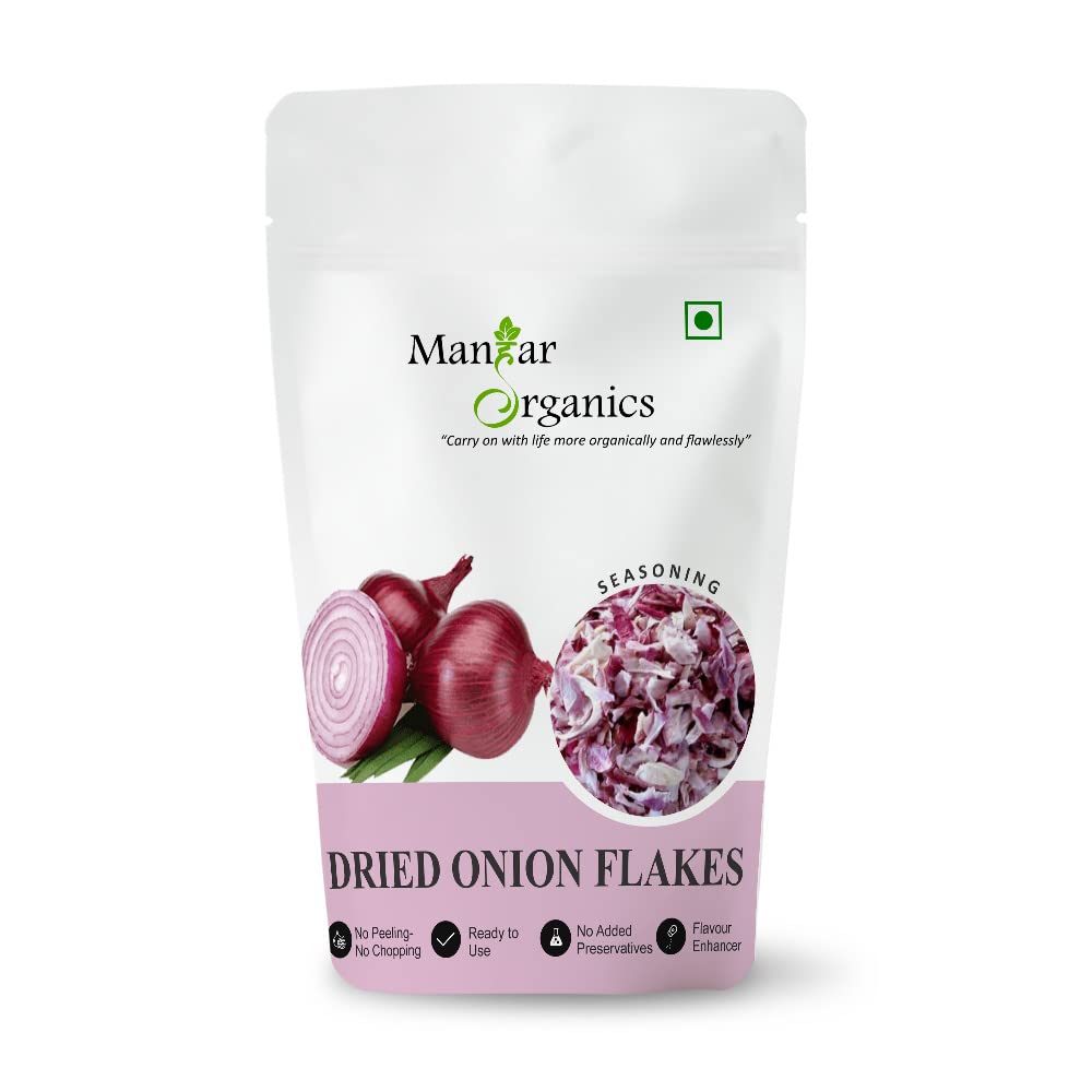 ManHar Organics Dried Onion Flakes 100g – Dehydrated Red Onion Slices (Sukha Pyaz) All-Natural Flavor Enhancer for Cooking, Soups, Sauces, and Seasoning (B0BZLG21VB) Amazon Price History, Amazon Price Tracker