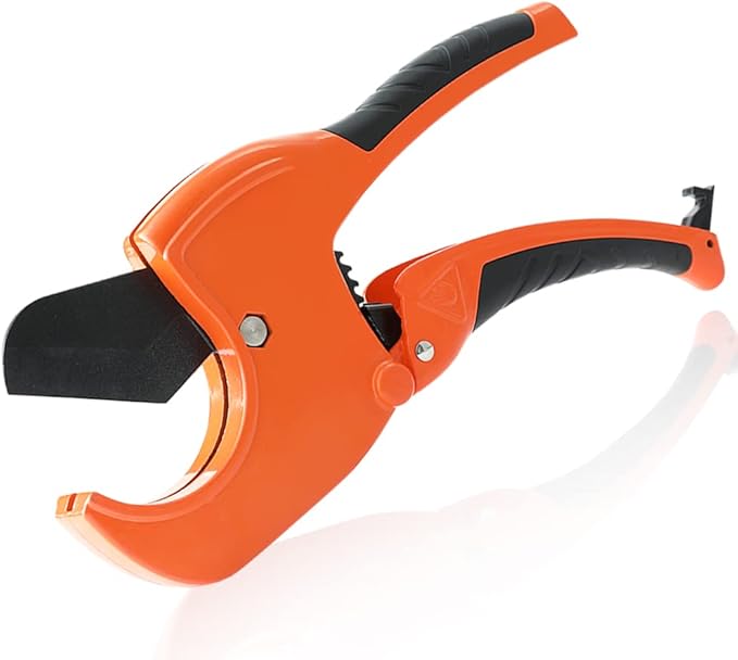 AIRAJ Ratcheting PVC Pipe Cutter,SK5 Blade PVC Cutter Cutting up 21/2