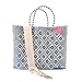 Mixte Medium Woven Crossbody Bag – Resort Collection | Recycled Plastic | Artisan Handmade in Mexico | Adjustable Strap, Mesh Pouch, Water-Resistant, Eco-Friendly Travel Purse