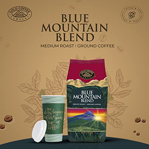 Gold Coffee Blue Mountain Blend Medium Ground Coffee, 1 Pack #TOP1