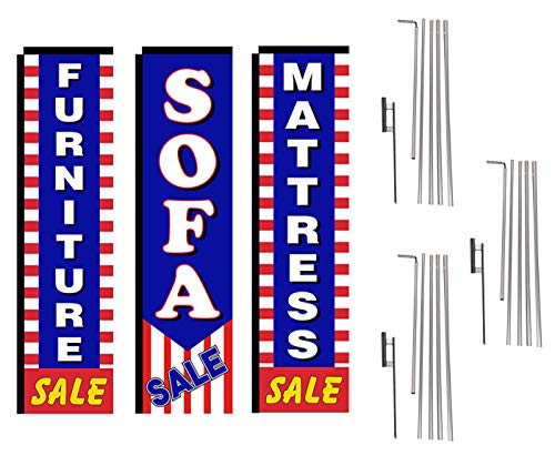 Mattress & Furniture Outlet Feather Banner Set (3)