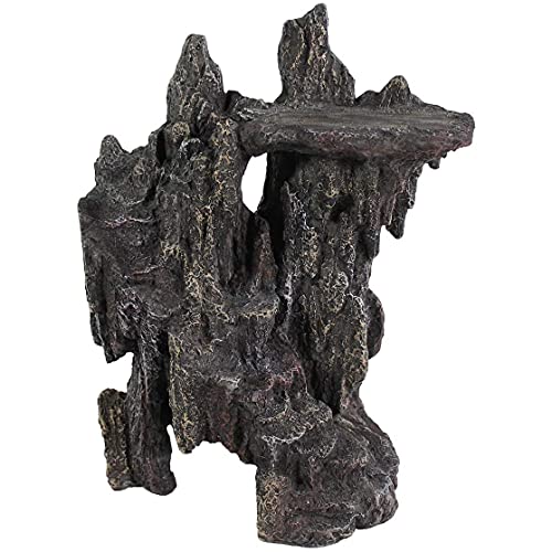 Penn-Plax Reptology Shale Step Ledge Cave Hideout – Aquarium & Terrarium Decoration – for Fish, Reptiles, Amphibians, and Small Animals – Large 2 (REP189)