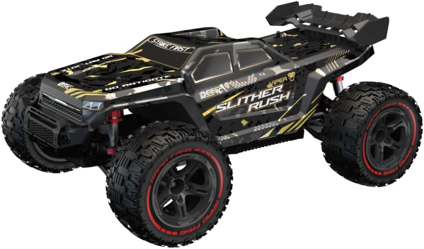 Miniatura 9 de DEERC 209E 110 Fast Brushless RC Car para adultos y niños, 60+ KMH de alta velocidad 4WD Off-Road Camión de control remoto con 2 baterías 3S y