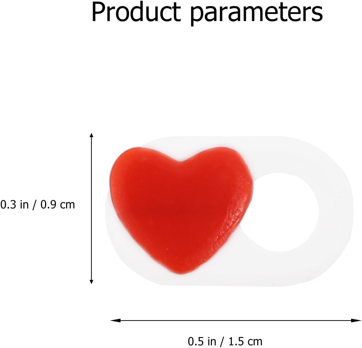 2 Pcs Heart Shaped Webcam Cover Slide for Computer and Desktop Privacy Protection, Easy to Use Abs Camera Cover for Laptop and Tablet