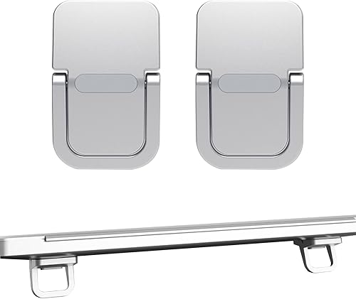 Soporte elevador de teclado autoadhesivo, mini soporte portátil para portátil, mini soporte invisible para portátil, aleación de zinc estable para