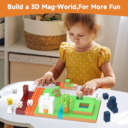 Blocchi da costruzione magnetici 150 pezzi Giocattoli magnetici sensoriali Regali di compleanno di Natale per bambini Ragazze di età 3 4 5 6 7 8 Un regalo di Pasqua Giocattolo creativo per bambini - Lego - Immagine 4