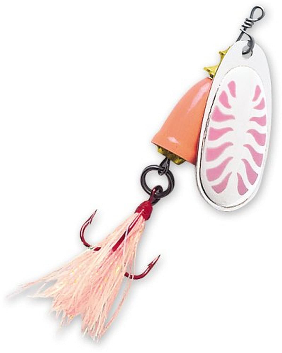 Blue Fox Classic Vibrax 05 Glow 7/16 Oz Fishing lure (Glow Pink & Orange, Size- 3.13)